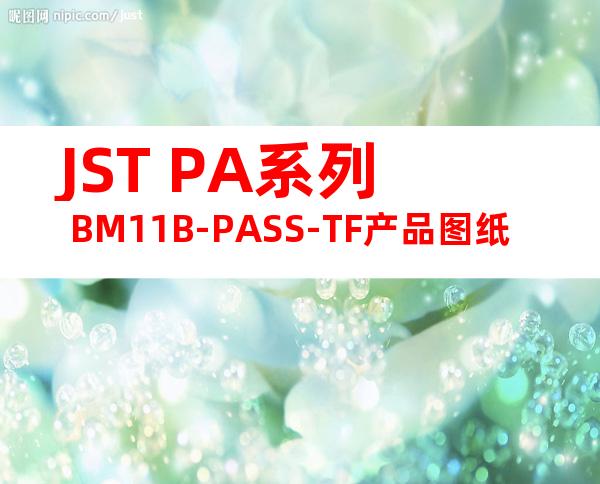 JST PA系列 BM11B-PASS-TF产品图纸